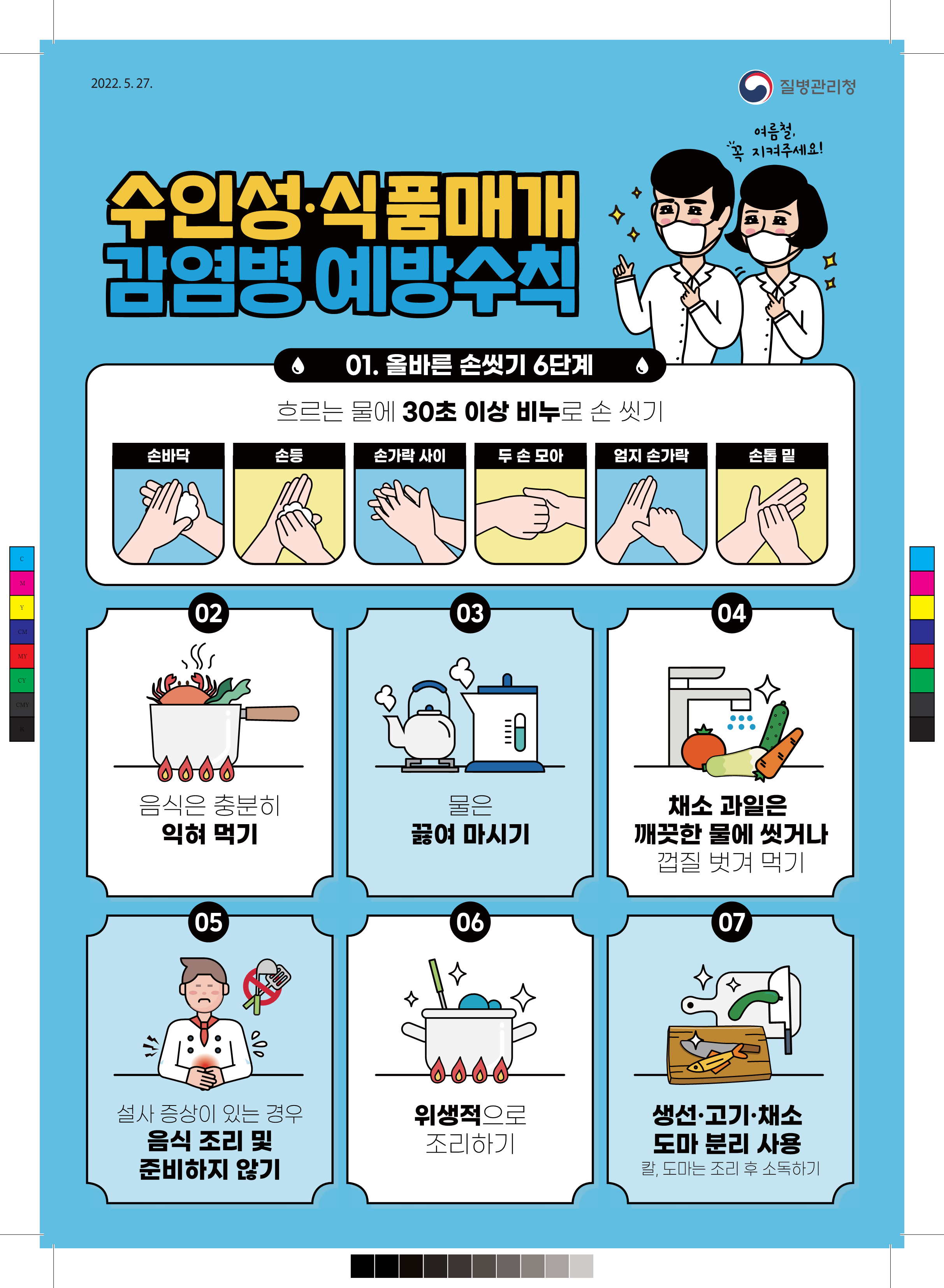 2) 수인성,식품매개감염병 예방수칙 포스터_1.png